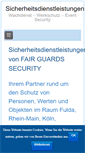 Mobile Screenshot of fair-guards.de
