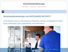 Tablet Screenshot of fair-guards.de